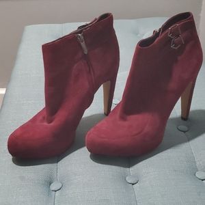Burgundy Sam Edelman ankle boot